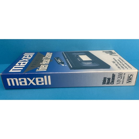 Maxell VP-200 VHS Video Head Cleaner Cassette Wet Type - No Fluid - VCR Cleaning - Picture 5 of 6